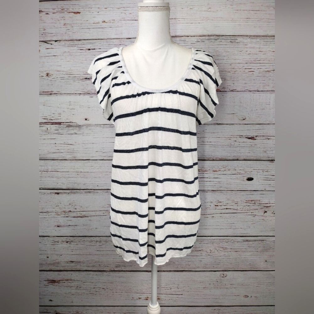 Chaser Striped Ruffle Top - Picture 2 of 11